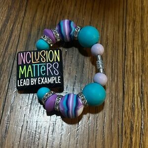 New Handmade Inclusion matters Beaded Tumbler Stanley cup handle accessory charm